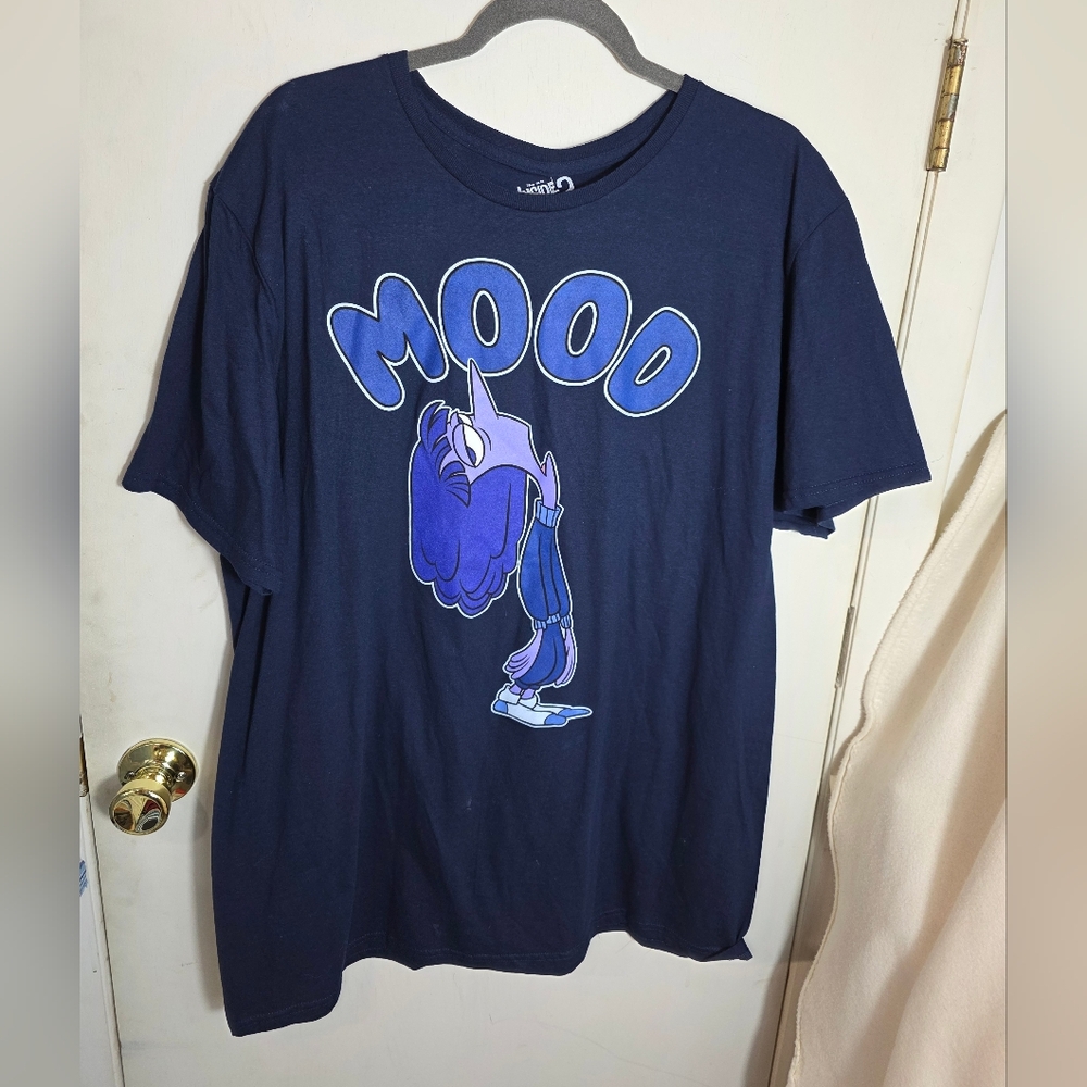 Disney Pixar Inside Out 2 Blue Purple 2XL Mood T-Shirt